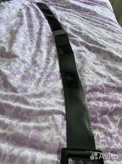 Ремень женский натуральная кожа черный