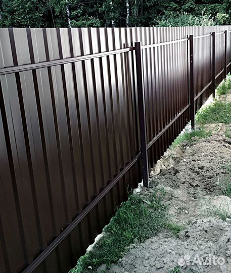 Забор из профнастила 