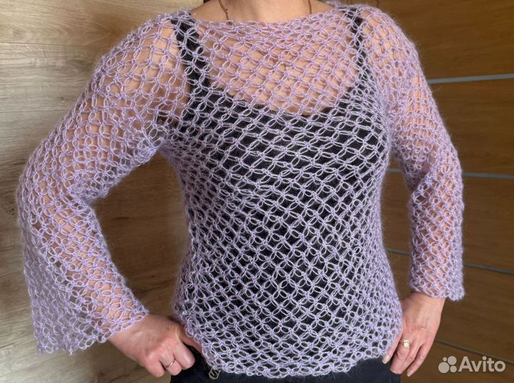 Вязанная кофта ручной работы