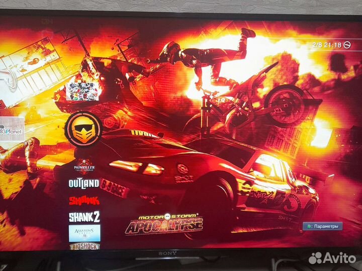 Sony playstation 3 super slim 500gbпрошитая 100игр