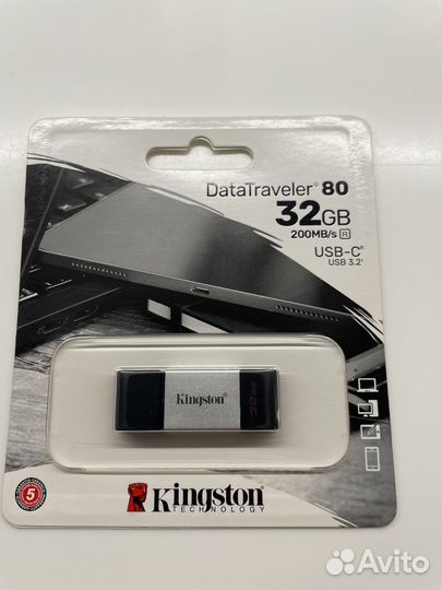 Флешка OTG USB Flash Kingston DataTraveler 80 32GB