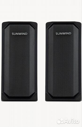 Колонки SunWind SW-SP300, 2.0, черный