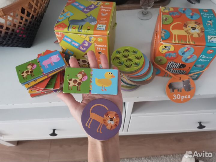 Игры djeco Memo и Domino для детей