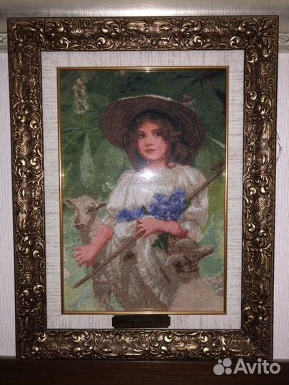 Картина «Пастушка», А.Д.Элсли. Крымский пейзаж. Ру