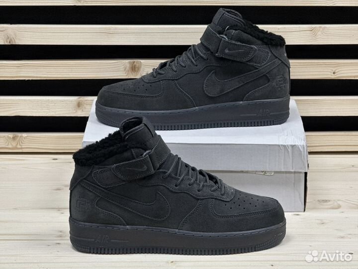 Зимние кроссовки Nike Air Force 1 Hi с мехом, р.45