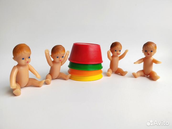 Пупсик как в СССР в тазике (7см)