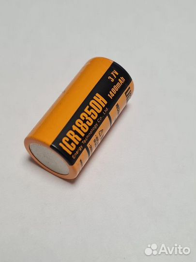 Аккумулятор ET ICR18350H (3.7В, 1400мАч, Li-Ion)