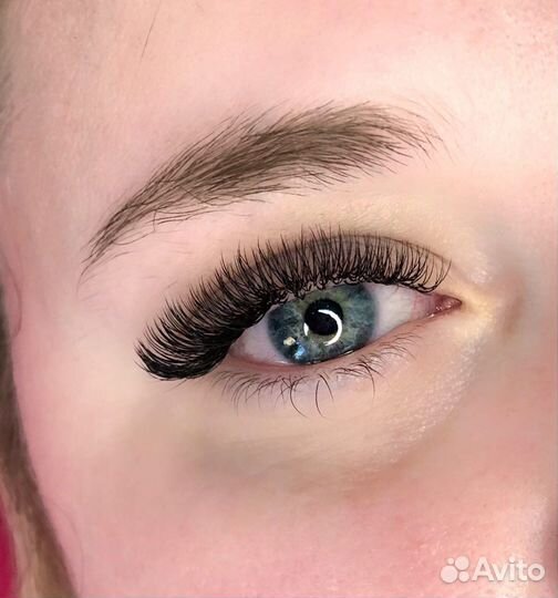 Наращивание ресниц/ оформление бровей