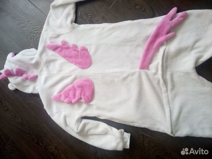 Пижама Кигуруми белый Единорог