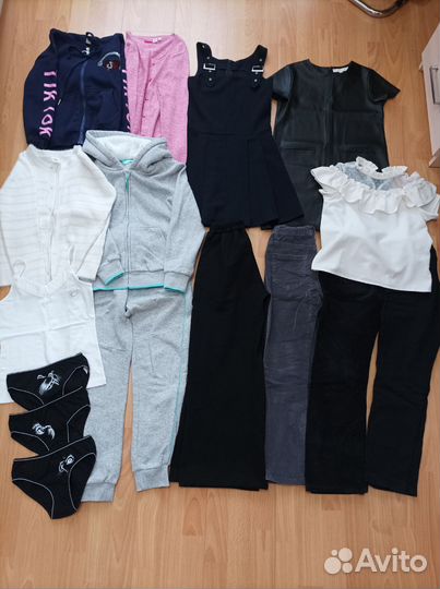 Вещи пакетом на девочку 128-134