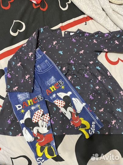 Платье и леггинсы