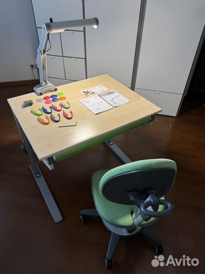 Парта, стул, светильник Moll