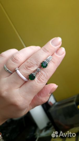 Серьги серебро