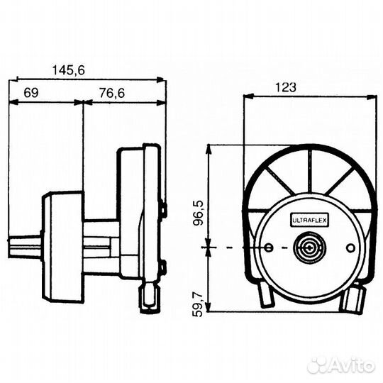 Рулевой редуктор Ultraflex T67