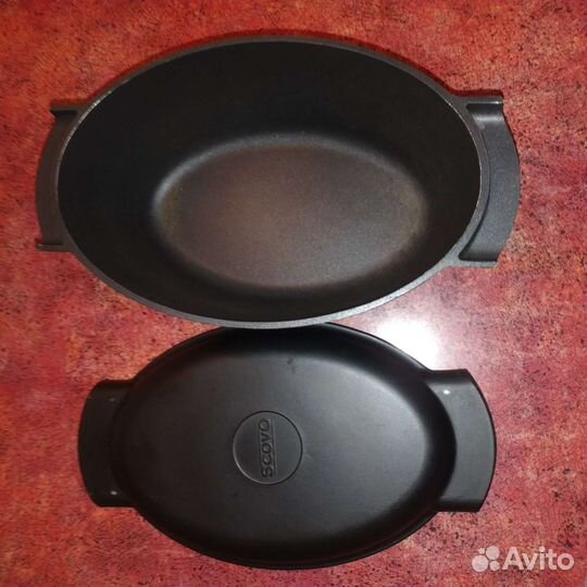 Утятница-гусятница scovo c крышкой-сковородкой