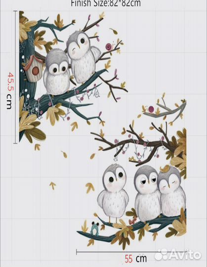 Наклейка интерьерная