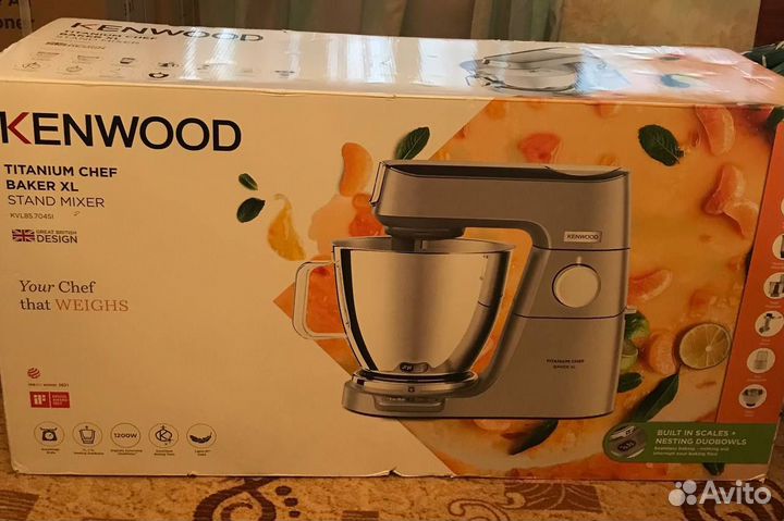 Новая+чек Кухонная машина Kenwood KVL85.704SI