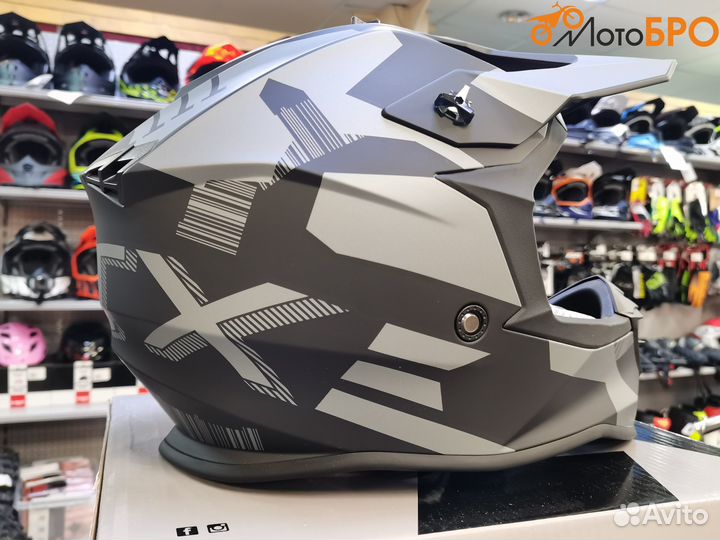 Шлем мото кроссовый GTX 633 black/grey