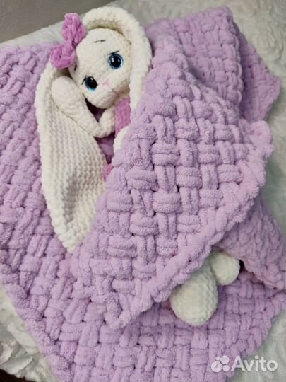 Плюшевый плед новый