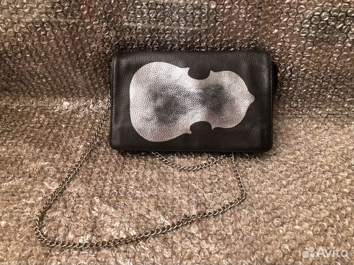 Сумка клатч натуральная кожа