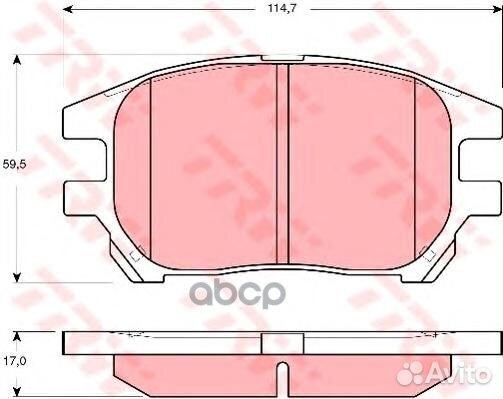 К-т дисков. тормоз. колодок GDB3379 TRW