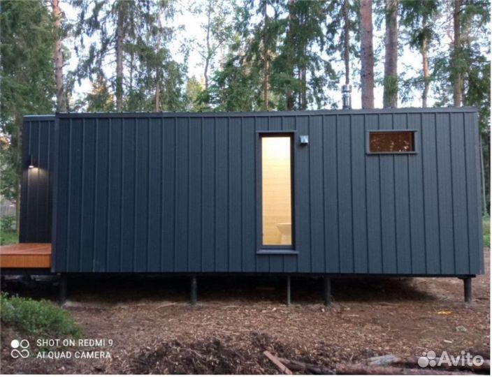 Каркасный теплый дом с доставкой 40 м кв, арт. вс-6510