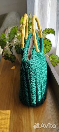 Cумка женская, из полиэфирного шнура, с подкладом