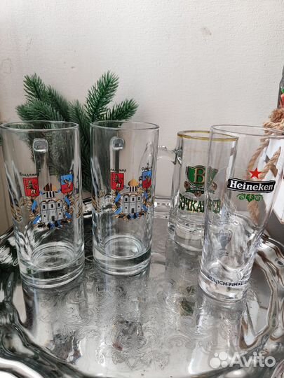Пивные кружки Хейнекен Суздаль Бочкарев