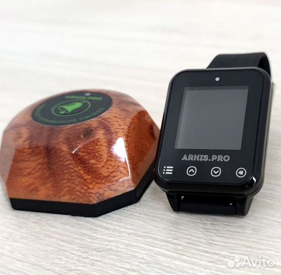 Кнопка вызова официанта Бургер с часами Элит