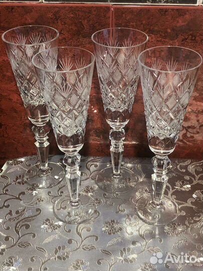 Фужеры хрустальные