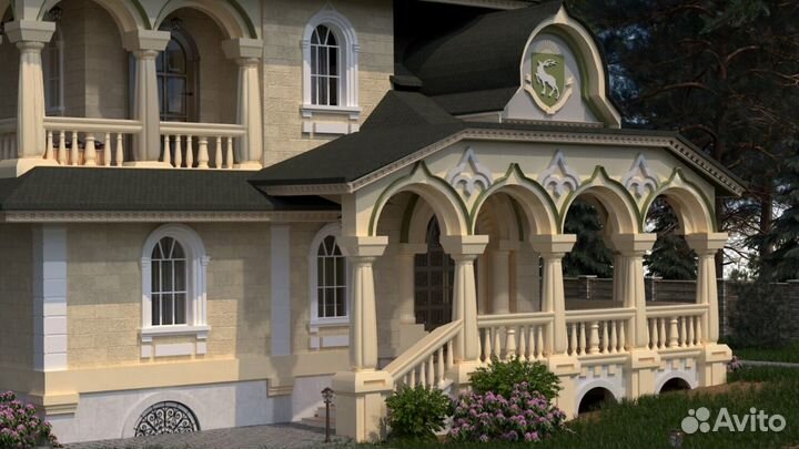 Готовый проект усадьб из газобетонного блока 220м2