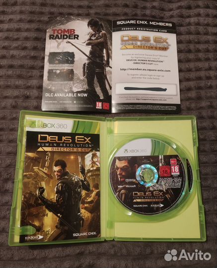 Диск с игрой Deus Ex Director Cut для Xbox 360