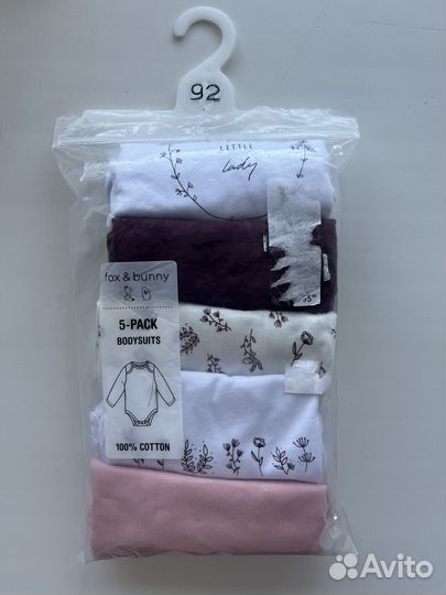 Боди, песочники для девочки 80,92,98