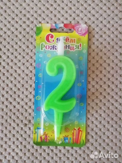 Свеча на торт