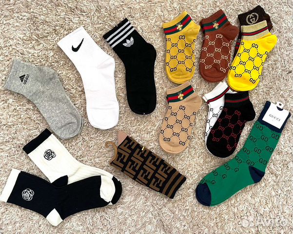 Носки adidas, Nike, gucci, fendi, chanel