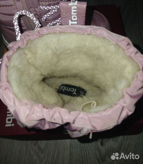 Сапоги зимние для девочки 25 размер