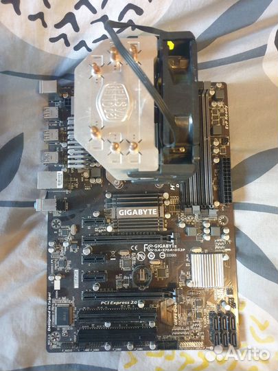 Материнская плата AM3+ gigabyte ga-970a-ds3p +проц