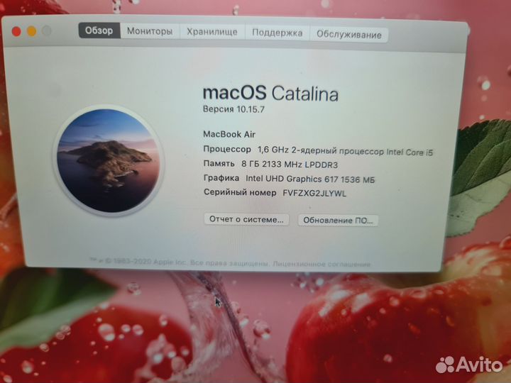 Apple MacBook Air 13/292 цикла/Core i5/8gb/128gb