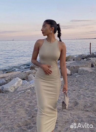 Платье миди женское