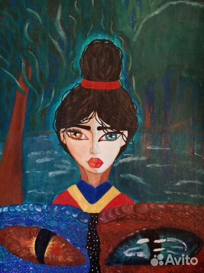 Картина акрилом на холсте