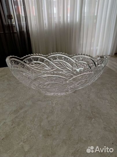 Хрустальная салатница СССР