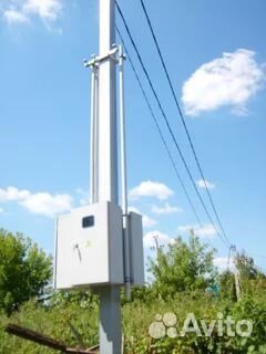 Столб лэп доставка установка подключение 380в сип