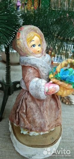 Ватные елочные игрушки