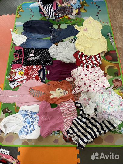 Одежда пакетом на девочку 6-9 месяцев