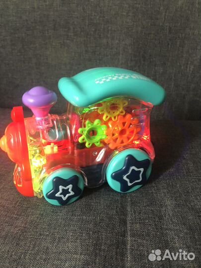 Паровозик музыкальный с шестерёнками