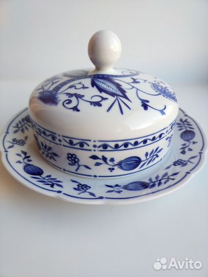 Предметы сервиза Синий лук, Кahla, ГДР