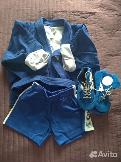 Кимоно шорты борцовки для самбо детское