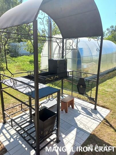 Беседка с мангалом