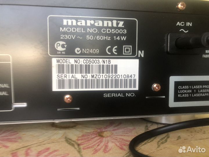 Cd проигрыватель marantz CD 5003