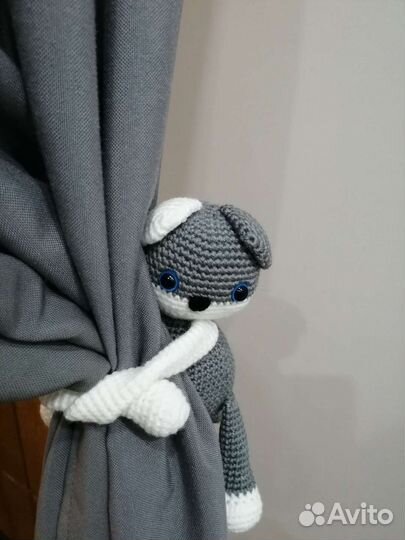 Вязаная кошечка, игрушка